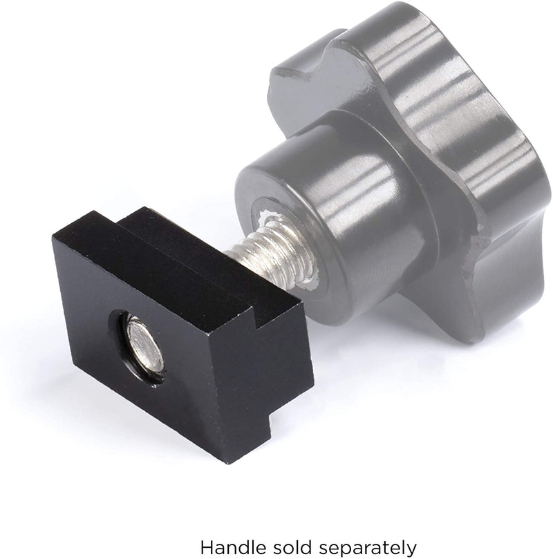 Bed Rail T Slot Nuts works with Toyota Tacoma and Tundra | Aluminum Black, 10 Pack | Tapped with 3/8"-16 Thread