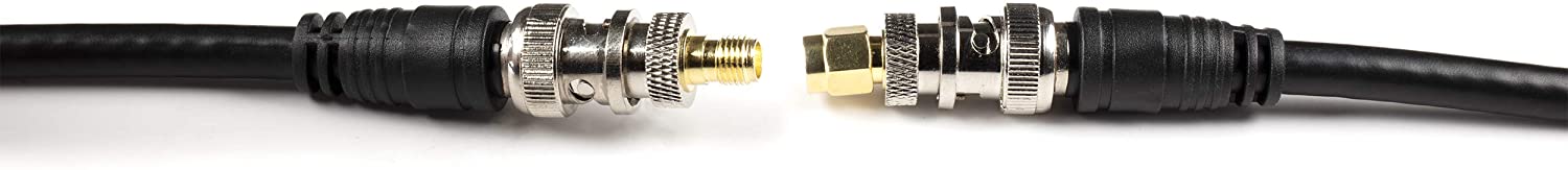 Gold SMA Female to BNC Female Adapter - 25 Pack Coupler - Male to Female Coaxial (RF) Connector, Compatible with RF, SDI, HD-SDI, CCTGV, Camera