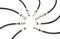 Digital Coaxial Cable Kit with Universal Ends -RG6 Coax Cable and six (6) Piece Adapter Kit includes Male Female RCA BNC F81, and Barrel Connectors - White, 12 Feet