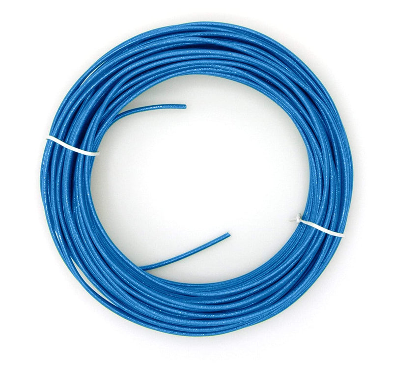 50 Feet (15 Meter) - Insulated Solid Copper THHN / THWN Wire - 12 AWG, Wire is Made in the USA, Residential, Commerical, Industrial, Grounding, Electrical rated for 600 Volts - In Blue