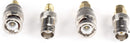 Gold SMA Female and Male Adapters - 4 Pack Couplers, 1 Each Connector, Male to Female Coaxial (RF) Connector, Compatible with RF, SDI, HD-SDI, CCTGV, Camera