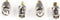Gold SMA Female and Male Adapters - 4 Pack Couplers, 1 Each Connector, Male to Female Coaxial (RF) Connector, Compatible with RF, SDI, HD-SDI, CCTGV, Camera