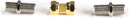 Gold Cable Extension Coupler for Coaxial Cables - 4 Pack - F81 (male to male) High Quality 3GHz Satellite, Cable TV, and Cable Internet Rated