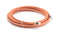 75 Feet (23 Meter) - Direct Burial Coaxial Cable 75 Ohm RF RG6 Coax Cable, with Rubber Boots - Outdoor Connectors - Orange - Solid Copper Core - Designed Waterproof and can Be Buried