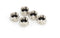 Coaxial F Cap (F81 Cap) Weather Cap - for coax ground blocks, splitters, or other F Connectors - protects female connection for future use - (25 Pack)