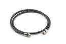 12' Feet, Black RG6 Coaxial Cable (Coax Cable) with Weather Proof Connectors, F81 / RF, Digital Coax - AV, Cable TV, Antenna, and Satellite, CL2 Rated, 12 Foot