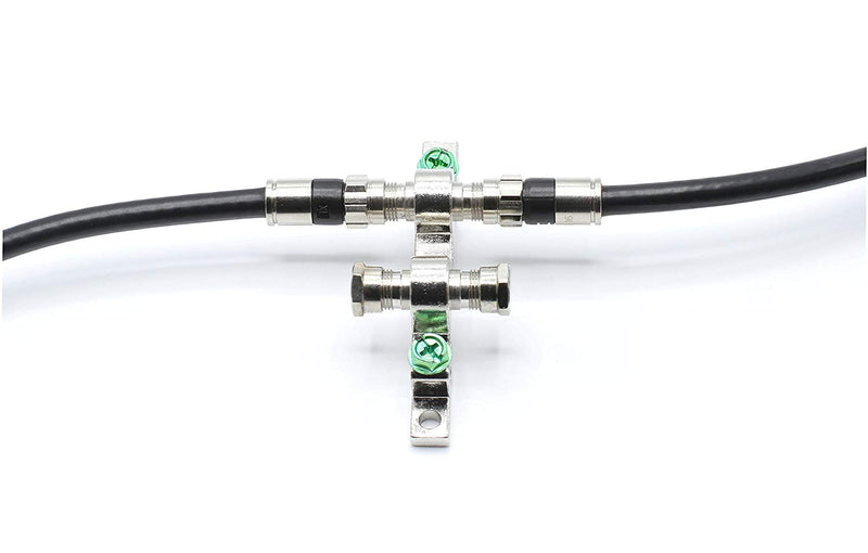 20' Feet, Black RG6 Coaxial Cable (Coax Cable) | Compression Connectors, F81/RF