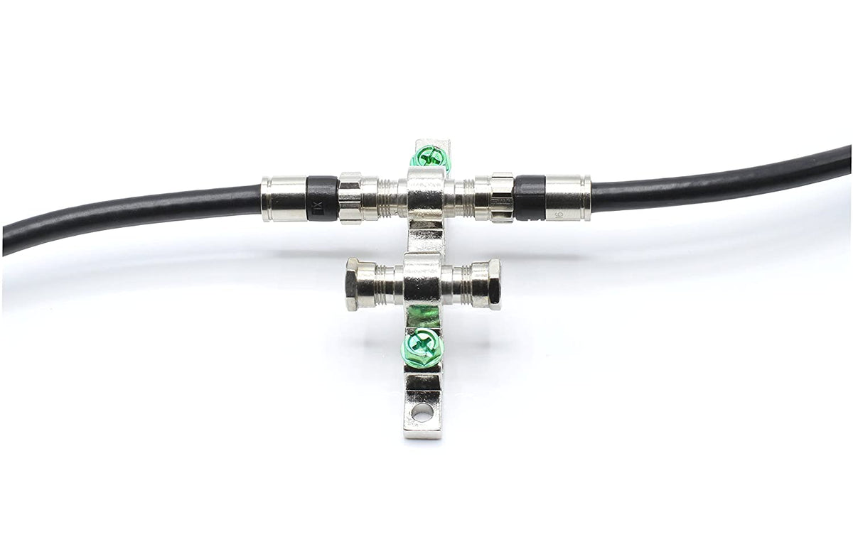3 Foot (36 Inch) White - Solid Copper Coax Cable - RG6 Coaxial Cable with Connectors, F81 / RF, Digital Coax for Audio/Video, Cable TV, Antenna, Internet, & Satellite, 3 Feet (0.9 Meter)