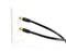 Coaxial Cable (Coax Cable) 3ft with Easy Grip Connector Caps- Black - 75 Ohm RG6 F-Type Coaxial TV Cable - 3 Feet Black
