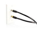 Coaxial Cable (Coax Cable) 50ft with Gold, Easy Grip Connectors- Black - 75 Ohm RG6 F-Type Coaxial TV Cable - 50 Feet Black