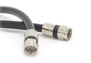 20' Feet, Black RG6 Coaxial Cable (Coax Cable) | Compression Connectors, F81/RF