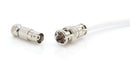 BNC Cable, White RG6 HD-SDI and SDI Cable (with two male BNC Connections) - 75 Ohm, Professional Grade, Low Loss Cable - 10 feet (1')