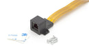 Ethernet Jumper Cable - Ghost Wire Cat5 or Cat6 Ethernet Jumper Cable Short (1FT) Flat Wire Thin