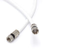 20' Feet, White RG6 Coaxial Cable (Coax Cable) | Made in the USA | F81 / RF