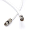 50' Feet, White RG6 Coaxial Cable (Coax Cable) | Made in the USA | F81 / RF