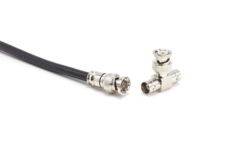 HD SDI Cable | Black Coaxial BNC Male to Male 12ft | 75 Ohm 3Gbps