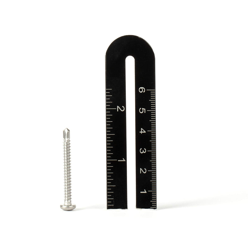 #8 Size, 1 1/2" Length (38mm) - Self Tapping Screw - Self Drilling Screw - 410 Stainless Steel Screws = Exceptional Wear and Very Corrosion Resistant) - Phillips Pan Head - 100pcs