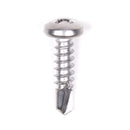 #10 Size, 3/4" Length (19mm) - Self Tapping Screw - Self Drilling Screw - 410 Stainless Steel Screws = Exceptional Wear and Very Corrosion Resistant) - Phillips Pan Head - 100pcs