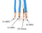100 Feet (30 Meter) - Insulated Solid Copper THHN / THWN Wire - 14 AWG, Wire is Made in the USA, Residential, Commerical, Industrial, Grounding, Electrical rated for 600 Volts - In Blue