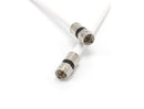 20' Feet, White RG6 Coaxial Cable (Coax Cable) | Made in the USA | F81 / RF