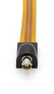 BNC (SDI, HD SDI, 10Base) Flat Wire - Jumper Video Cable - (1 FT)- BNC Female to BNC Female Door and Window Cable Pass Though