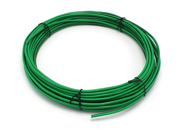 10 Feet (3 Meter) - Insulated Solid Copper THHN / THWN Wire - 10 AWG, Wire is Made in the USA, Residential, Commerical, Industrial, Grounding, Electrical rated for 600 Volts - In Green