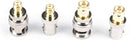 Gold SMA Female and Male Adapters - 4 Pack Couplers, 1 Each Connector, Male to Female Coaxial (RF) Connector, Compatible with RF, SDI, HD-SDI, CCTGV, Camera