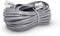 Phone Line Cord 100 Feet - Modular Telephone Extension Cord 100 Feet - 2 Conductor (2 pin, 1 line) cable - Works great with FAX, AIO, and other machines - Grey/Silver