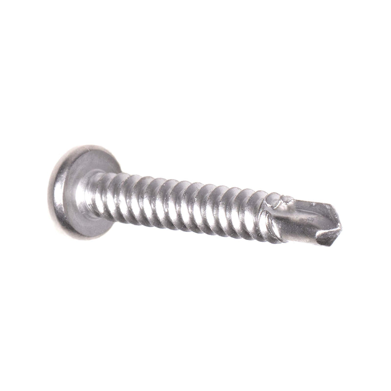 #10 Size, 1 1/4" Length (32mm) - Self Tapping Screw - Self Drilling Screw - 410 Stainless Steel Screws = Exceptional Wear and Very Corrosion Resistant) - Phillips Pan Head - 100pcs