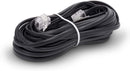 Phone Line Cord 25 Feet - Modular Telephone Extension Cord 25 Feet - 2 Conductor (2 pin, 1 line) cable - Works great with FAX, AIO, and other machines - Black