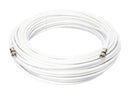 100' Feet, White RG6 Coaxial Cable (Coax Cable) | Made in the USA | F81 / RF