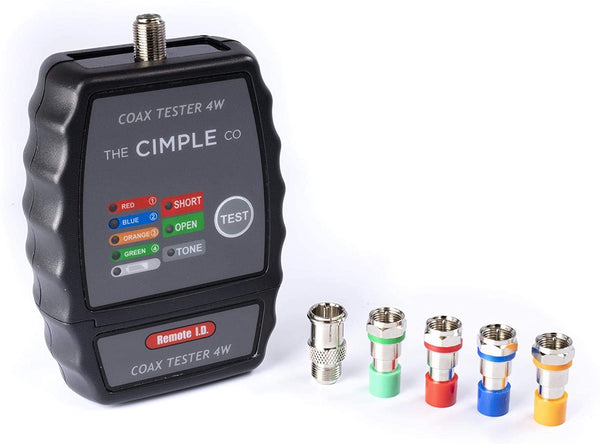 4 Port Coax Cable Mapper, Tester, Tracer, and Toner - Commercial Grade Coaxial Wire Continuity Checker