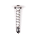 #10 Size, 1" Length (25mm) - Self Tapping Screw - Self Drilling Screw - 410 Stainless Steel Screws = Exceptional Wear and Very Corrosion Resistant) - Phillips Pan Head - 100pcs