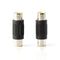 RCA Adapter, Female to Female Coupler, Extender, Barrel - Audio Video RCA Connectors, for Audio, Video, S/PDIF, Subwoofer, Phono, Composite, Component, and More - 25 Pack