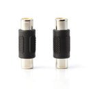 RCA Adapter, Female to Female Coupler, Extender, Barrel - Audio Video RCA Connectors, for Audio, Video, S/PDIF, Subwoofer, Phono, Composite, Component, and More - 50 Pack