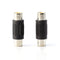 RCA Adapter, Female to Female Coupler, Extender, Barrel - Audio Video RCA Connectors, for Audio, Video, S/PDIF, Subwoofer, Phono, Composite, Component, and More - 50 Pack