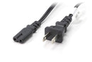 Two Pack of Power Cords - Includes Polarized and Figure 8 - 2 Prong 6ft
