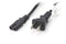 Two Pack of Power Cords - Includes Polarized and Figure 8 - 2 Prong 10ft