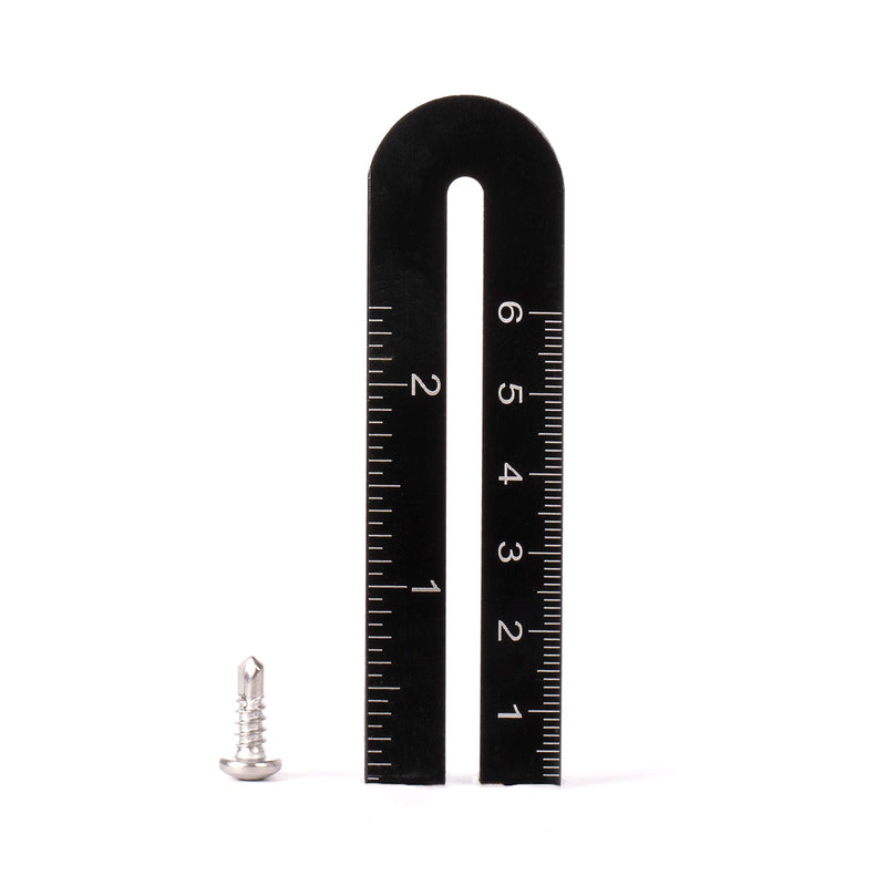 #8 Size, 1/2" Length (13mm) - Self Tapping Screw - Self Drilling Screw - 410 Stainless Steel Screws = Exceptional Wear and Very Corrosion Resistant) - Phillips Pan Head - 100pcs
