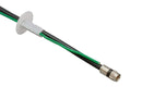 Single Feed Thru Bushing - (White) RG6 Feed Through Bushing (Grommet) Replaces Wallplates (Wall Plates) For Coax Coaxial Cable, Network Cable, CCTV - Indoor/ Outdoor Rated - 100 Pack