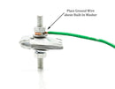 I Beam Style Ground Clamp - Galvanized Heavy Duty Trailer I-Beam Grounding, Stranded or Solid Wire - Grounding Tools Edition - UL Listed - Antenna, Satellite Dish, Cable TV - 10 Pack