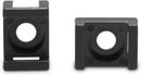 Cable Tie Base Saddle Mount Wire Holder Organizer - Zip Tie Mounting Block - Wire Bundle Tie Mount for Zip Ties Black - 50 Pack