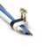 THE CIMPLE CO - Dual, Twin, or Siamese Coaxial Cable Clips, Cat6, Electrical Wire Cable Clip, 1/2 in Screw Clip and Fastener, White (50 pieces per bag)