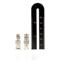 SMA Male to BNC Female Adapter - 100 Pack Coupler - Male to Female Coaxial (RF) Connector, Compatible with RF, SDI, HD-SDI, CCTGV, Camera