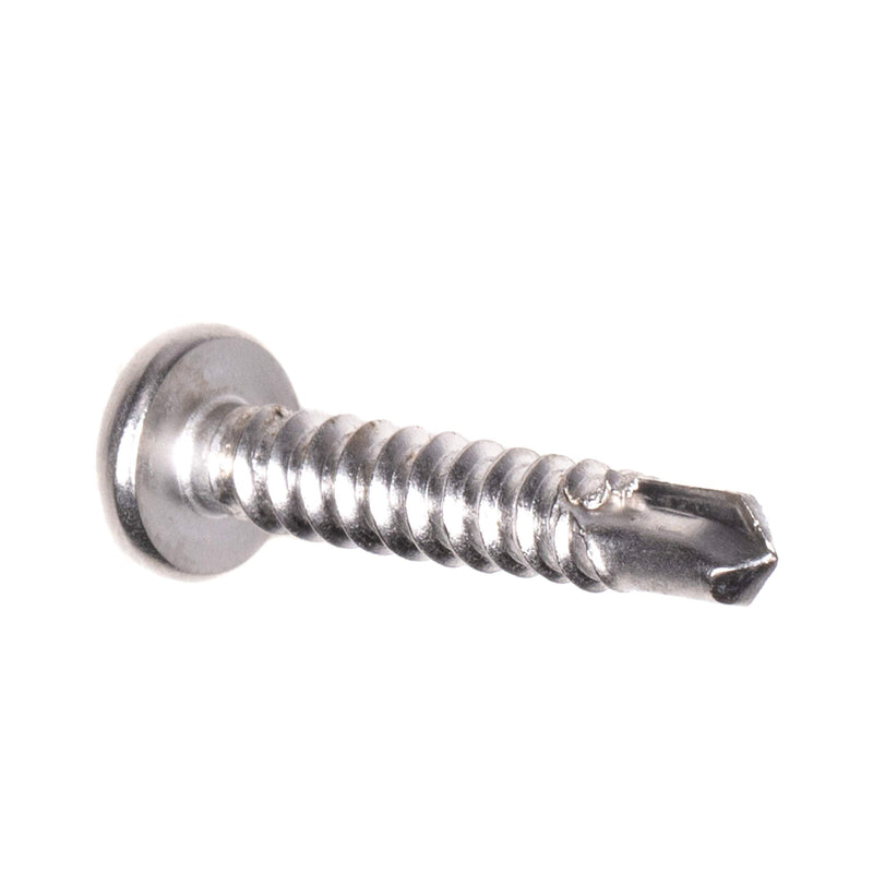 #10 Size, 1" Length (25mm) - Self Tapping Screw - Self Drilling Screw - 410 Stainless Steel Screws = Exceptional Wear and Very Corrosion Resistant) - Phillips Pan Head - 100pcs