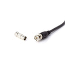 RF (F81) and BNC Coaxial Adapter - BNC Female to Male F81 (F-Pin) Connector, Adapter, Coupler, and Converter - For RG11, RG6, RG59, RG58, SDI, HD SDI, CCTV - 50 Pack