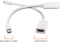 Mini DisplayPort to HDMI Adapter - MiniDP to HDMI - Thunderbolt / MiniDP to HDMI Cable Adapter - White