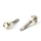 #12 Size, 1 1/4" Length (32mm) - Self Tapping Screw - Self Drilling Screw - 410 Stainless Steel Screws = Exceptional Wear and Very Corrosion Resistant) - Hex Washer Head - 100pcs