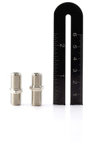 Cable Extension Coupler, with Washer and Nut - 50 Pack - Works with Wall plates - Connects Two Coaxial Video Cables, for Coax F81 (female to female) High Quality 3GHz Satellite, CATV