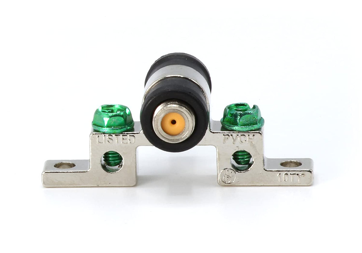 3 GHz High Frequency Ground Block - Single Port - Weather Seal Boots for Coaxial Cable, Coax F Type approved for Antenna, Satellite Dish, Cable TV - One Port Grounding - 1 Pack